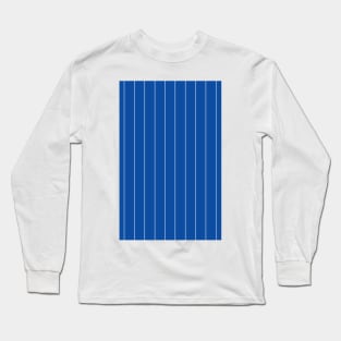 Chelsea Retro 1982 Blue and White Pinstripe Home Jersey Long Sleeve T-Shirt